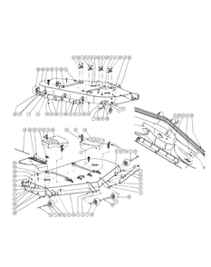 Fabricated Cutter Deck (2009) Diagram and Parts List for M72-KW (53AI8CT8050-37HP-OHV)(2009 & Before) Cub Cadet Lawn Tractor